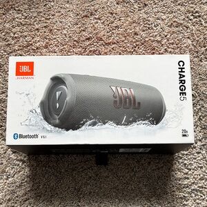 JBL Charge 5 Bluetooth Speaker - Gray